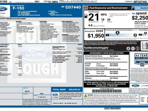 Used 2021 Ford F150 XL w/ STX Appearance Package AWD/4WD image 4