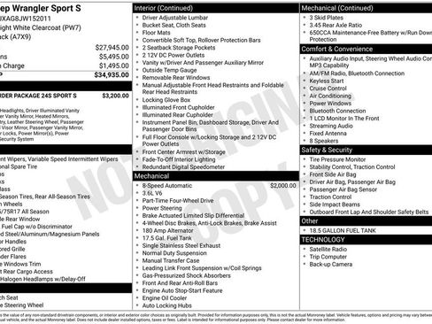 Used 2018 Jeep Wrangler Sport image 9