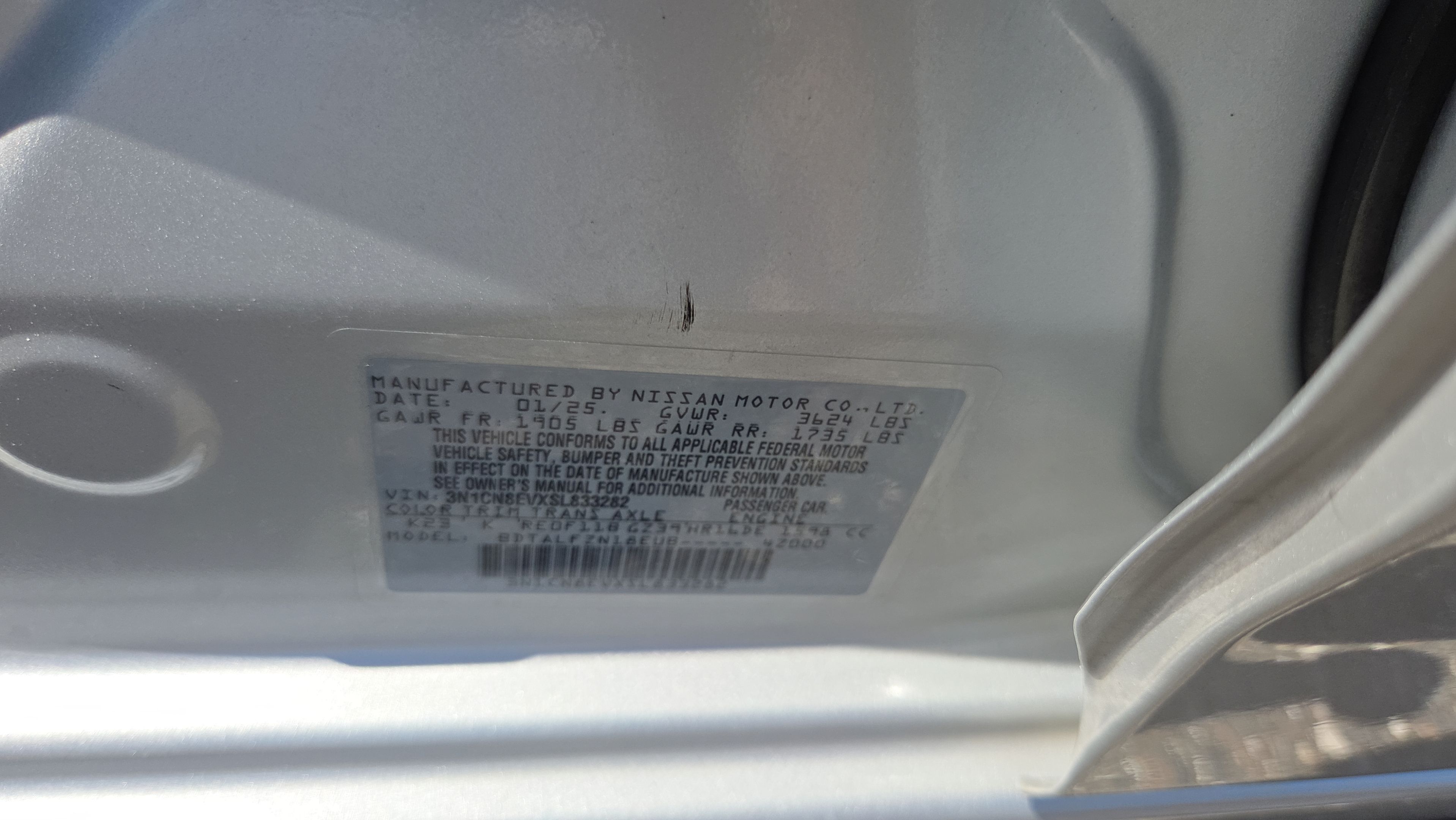 Used 2025 Nissan Versa SV FWD image 16