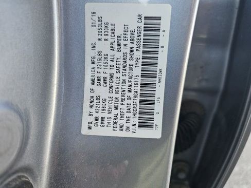 Used 2016 Honda Accord EX image 10