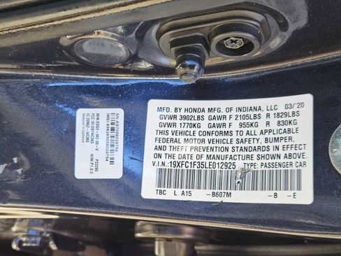 Certified 2020 Honda Civic EX image 31