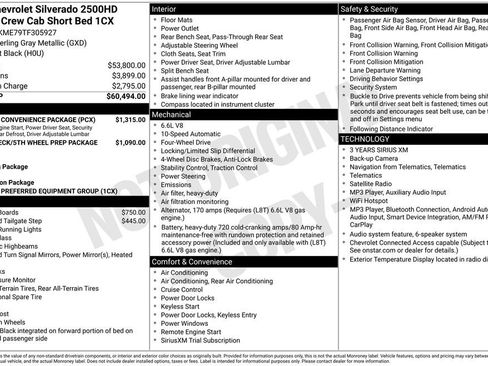 Used 2026 Chevrolet Silverado 2500 Custom w/ Custom Convenience Package AWD/4WD image 6