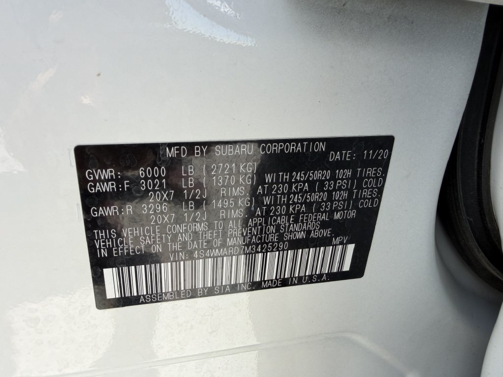 Used 2021 Subaru Ascent Touring w/ Popular Package #2 AWD/4WD image 32