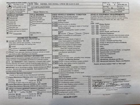 Certified 2019 GMC Sierra 1500 Denali w/ Denali Ultimate Package AWD/4WD image 34