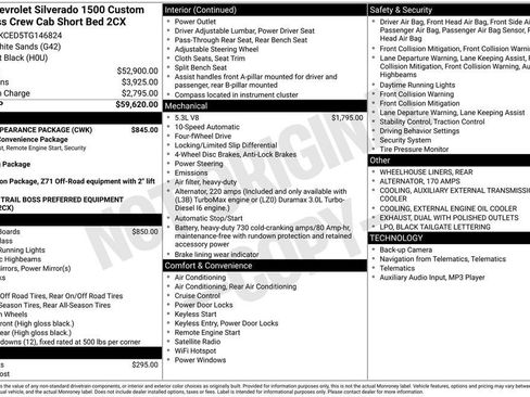 New 2026 Chevrolet Silverado 1500 Custom Trail Boss w/ Dark Appearance Package AWD/4WD image 5