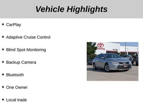 Used 2017 Toyota Camry LE FWD image 5