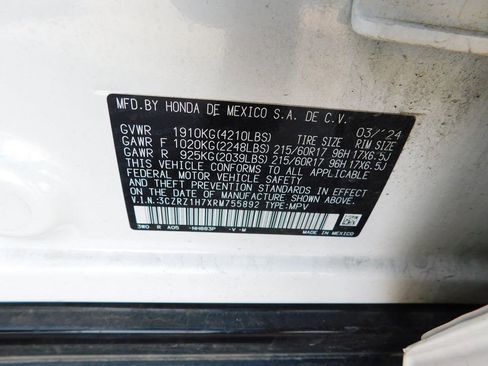 Used 2024 Honda HR-V EX-L image 9