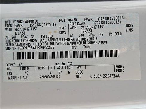 Used 2020 Ford F150 XL w/ Equipment Group 101A Mid AWD/4WD image 24