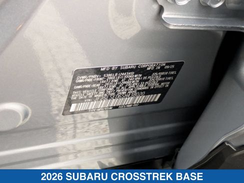 Certified 2026 Subaru Crosstrek 2.5i AWD/4WD image 31