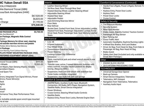 Used 2015 GMC Yukon Denali w/ Open Road Package image 18