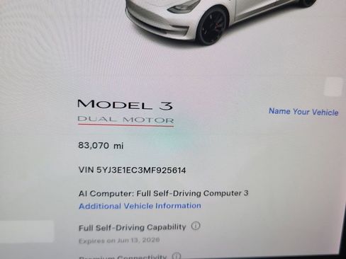 Used 2021 Tesla Model 3 Performance AWD/4WD image 2