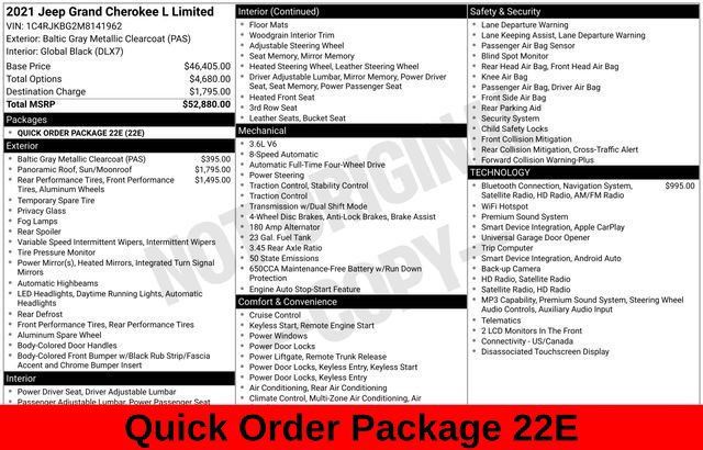 Used 2021 Jeep Grand Cherokee L Limited AWD/4WD image 17