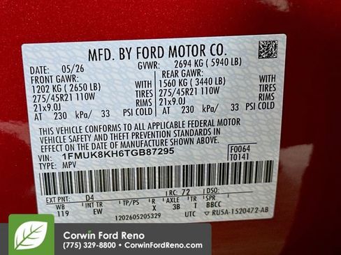 New 2026 Ford Explorer ST-Line w/ ST-Line Street Pack AWD/4WD image 37