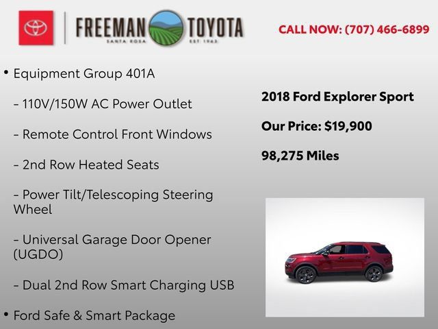 Used 2018 Ford Explorer Sport w/ Equipment Group 401A AWD/4WD image 9