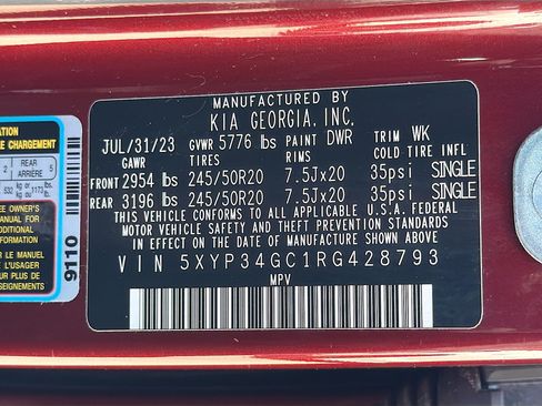 Used 2024 Kia Telluride EX w/ EX Captain's Chair Package FWD image 47