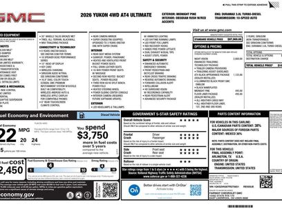 New 2026 GMC Yukon AT4 Ultimate
