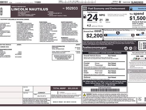 Used 2025 Lincoln Nautilus Premier AWD/4WD image 9