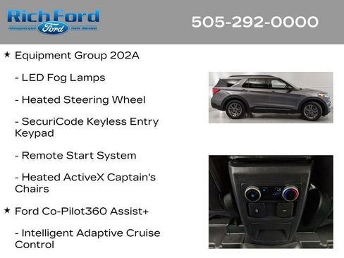Certified 2024 Ford Explorer XLT w/ Equipment Group 202A RWD image 16