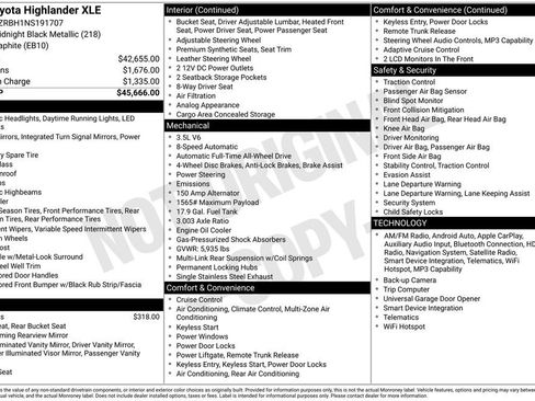 Used 2022 Toyota Highlander XLE image 37