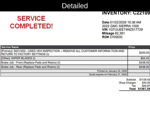 Used 2022 GMC Sierra 1500 AT4 w/ Technology Package image 17