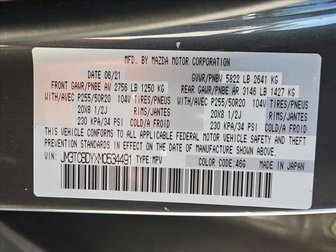 Used 2021 MAZDA CX-9 Grand Touring AWD/4WD image 26