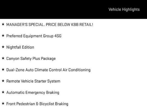 Certified 2025 GMC Canyon AT4 w/ Nightfall Edition AWD/4WD image 6