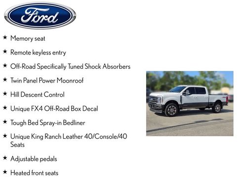 Used 2025 Ford F250 King Ranch w/ FX4 Off-Road Package AWD/4WD image 13