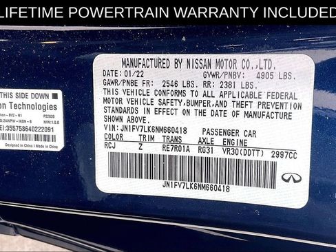 Certified 2022 INFINITI Q60 Red Sport 400 w/ Cargo Package RWD image 29