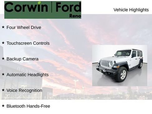Used 2020 Jeep Wrangler Unlimited Sport S AWD/4WD image 8