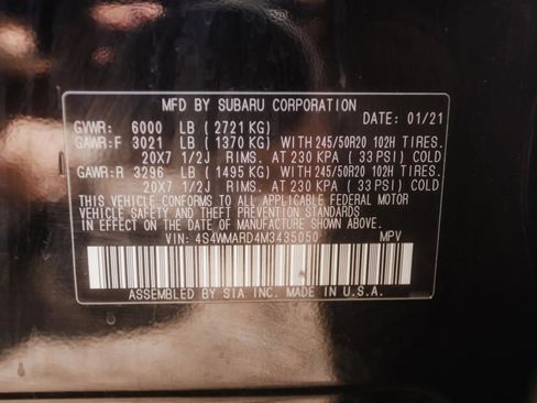 Used 2021 Subaru Ascent Touring image 43