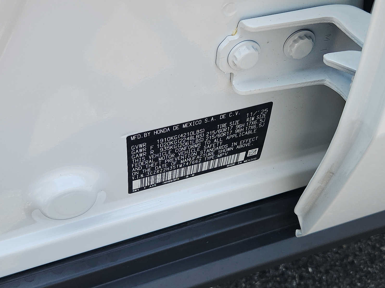 Certified 2026 Honda HR-V LX image 26