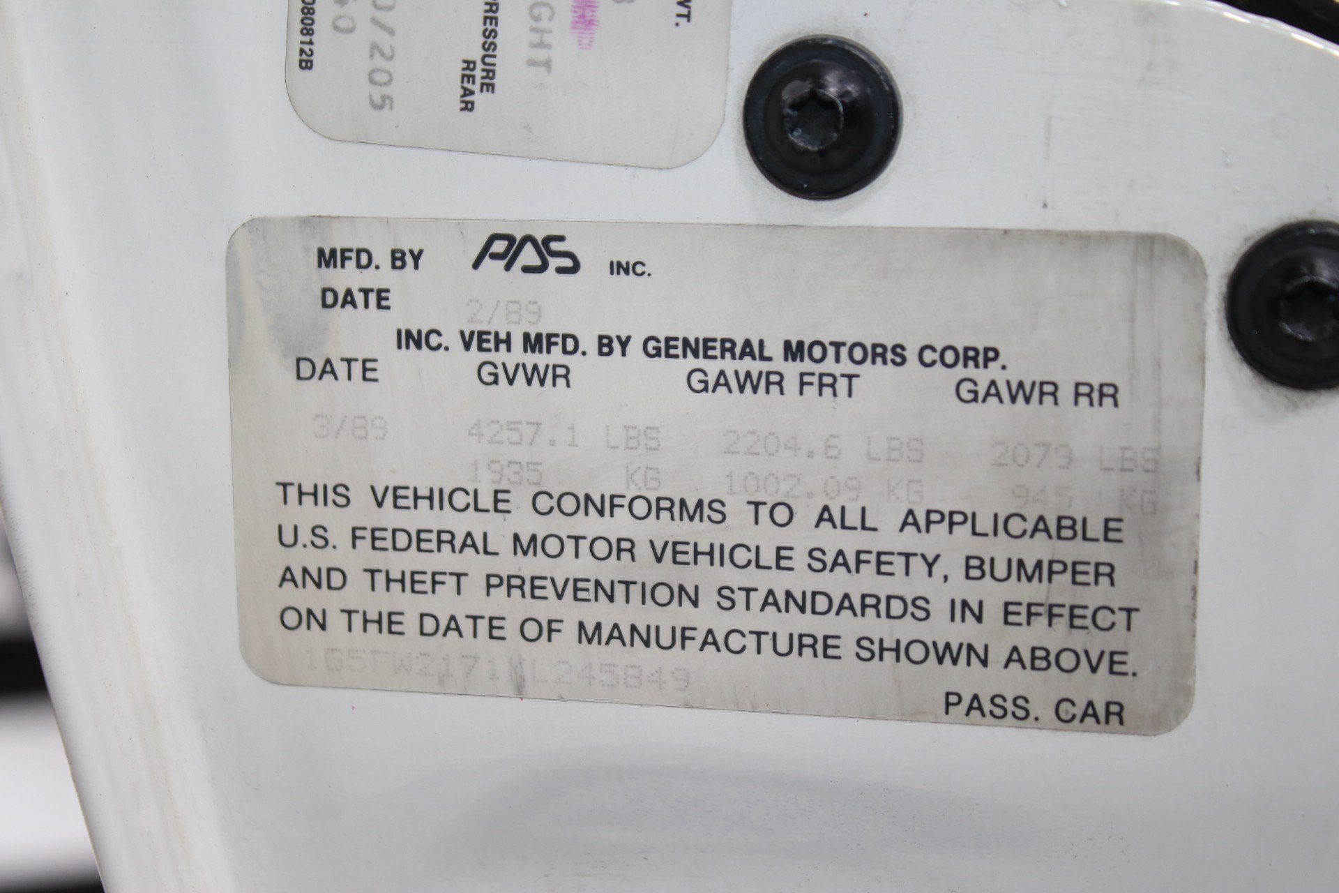 Used 1989 Pontiac Firebird Trans Am RWD image 73