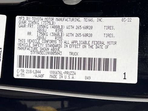 Used 2022 Toyota Tundra 1794 Edition w/ Advanced Package AWD/4WD image 27
