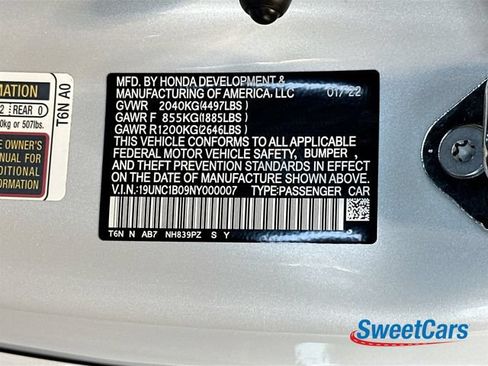 Used 2022 Acura NSX Type S AWD/4WD image 53