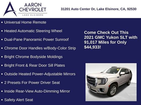 Used 2021 GMC Yukon SLT w/ SLT Premium Package image 13