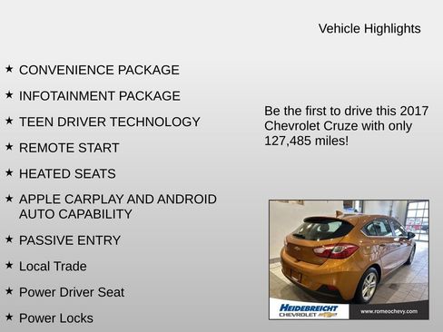 Used 2017 Chevrolet Cruze LT w/ Convenience Package image 7
