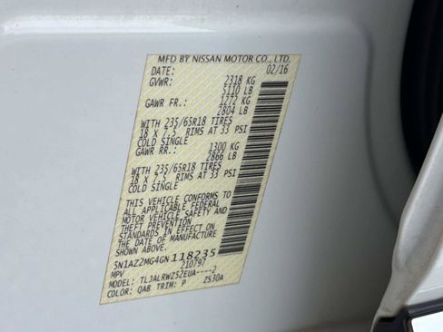Used 2016 Nissan Murano SL FWD image 34
