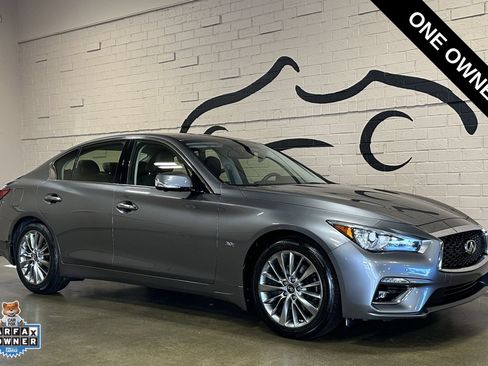 Used 2018 INFINITI Q50 Luxe w/ Essential Package (3.0T Luxe) AWD/4WD image 1