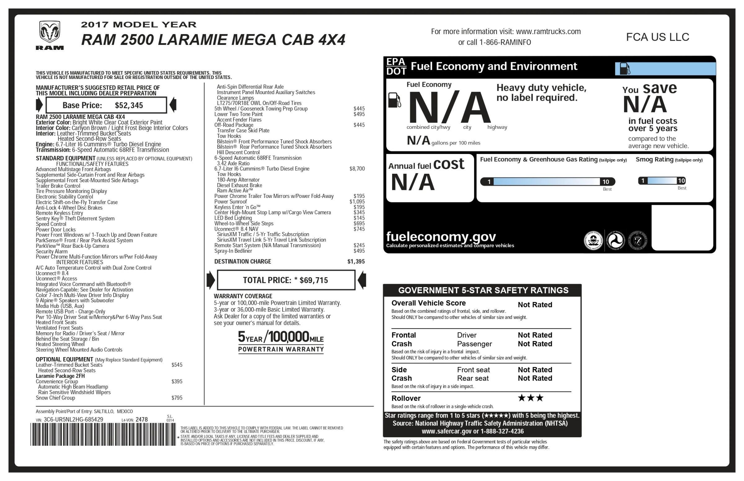Used 2017 RAM 2500 Laramie w/ Snow Chief Group AWD/4WD image 51
