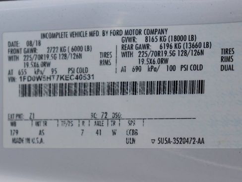 Used 2019 Ford F550 4x4 Crew Cab Super Duty image 43
