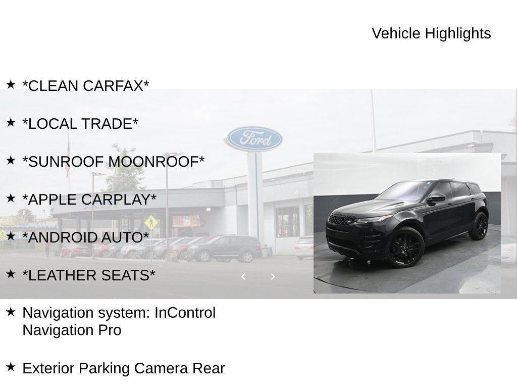 Used 2020 Land Rover Range Rover Evoque R-Dynamic HSE AWD/4WD image 9