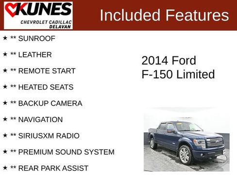 Used 2014 Ford F150 Limited AWD/4WD image 3