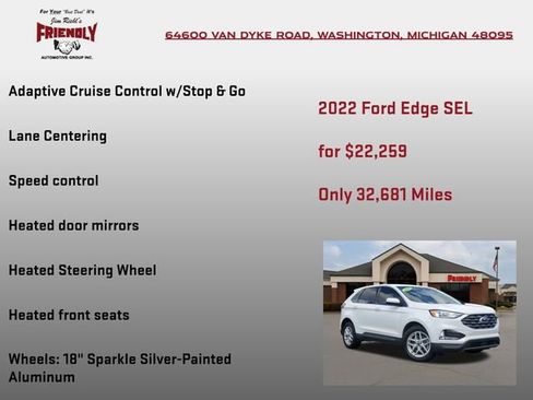 Used 2022 Ford Edge SEL w/ Convenience Package image 15