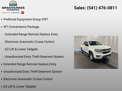 Certified 2019 Chevrolet Colorado W/T w/ WT Convenience Package RWD image 6