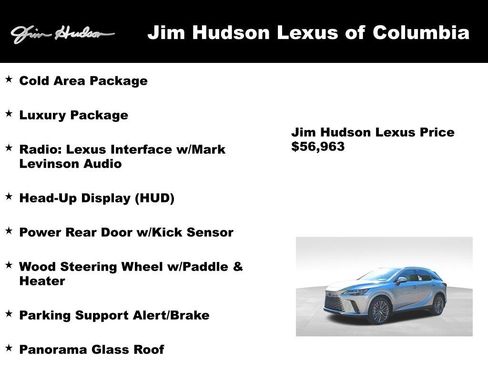 Certified 2023 Lexus RX 350 FWD w/ Cold Area Package image 3