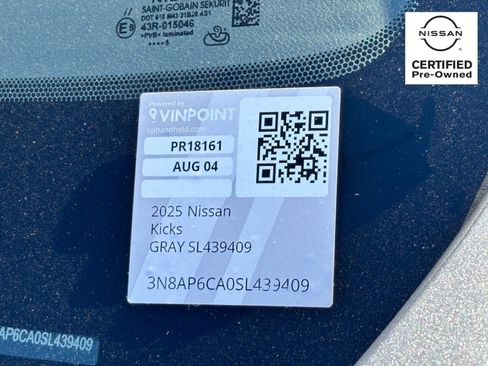 Certified 2025 Nissan Kicks SV image 30