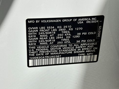 Used 2024 Volkswagen Atlas Cross Sport SE FWD image 12