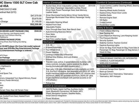 Used 2016 GMC Sierra 1500 SLT w/ Enhanced Driver Alert Package image 9