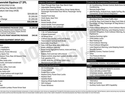 Used 2023 Chevrolet Equinox LT w/ Driver Convenience Package image 17