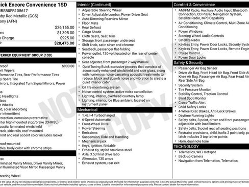 Used 2015 Buick Encore Convenience FWD image 34